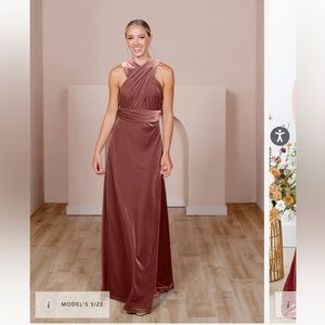 Velvet convertible bridesmaid dress (can be worn so many ways)